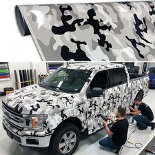 1080x60 Snow Camo Camouflage Vinyl Film Wrap Decal Air Bubble Free 90ft X 5ft