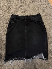 Amisu Jeans Rock Schwarz  Gr. 36