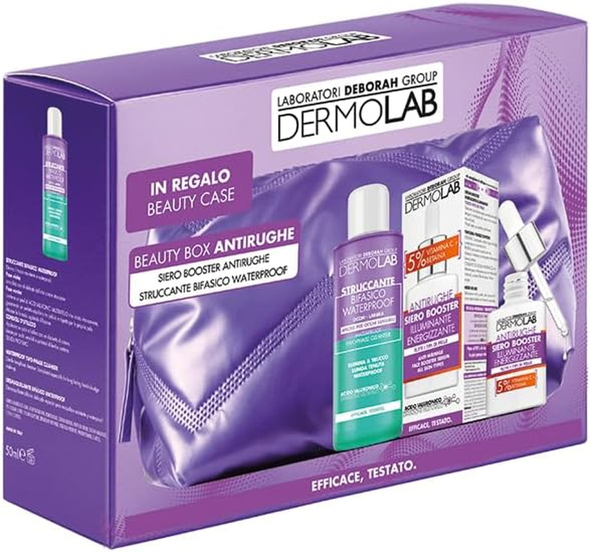 Kit Skincare Antirughe Completo Siero Viso Booster Acido Ialuronico