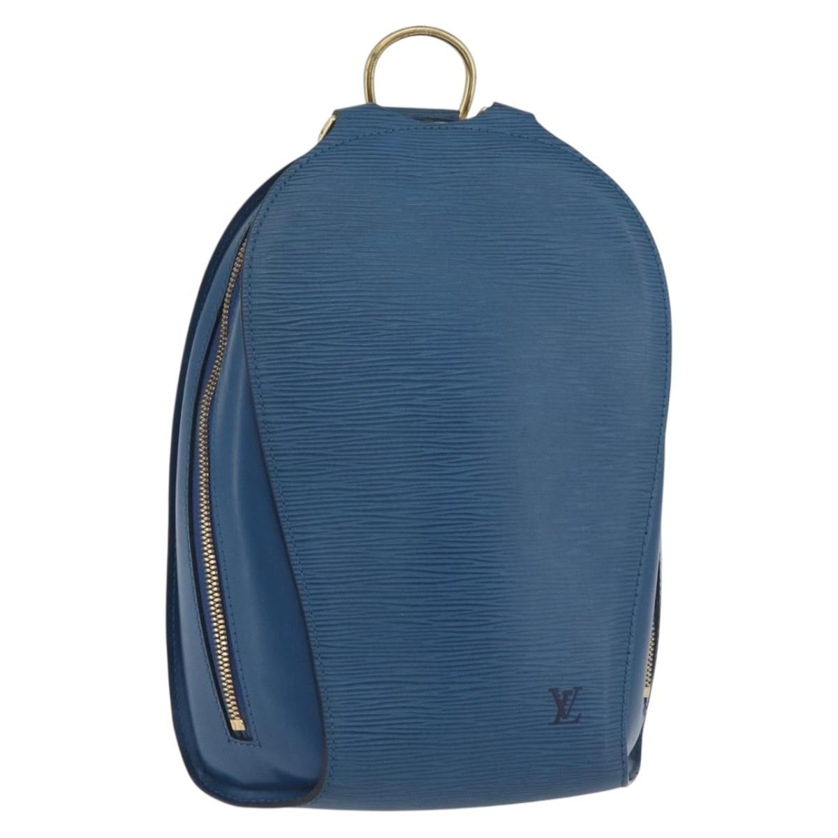 LOUIS VUITTON Epi Mabillon Backpack Blue M52235 LV Auth ARZ199 | eBay