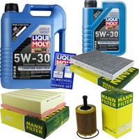 Inspektionspaket 6L Liqui Moly Longtime 5W-30 FüR Audi A4 Avant 2.0 TDI 16V Seat