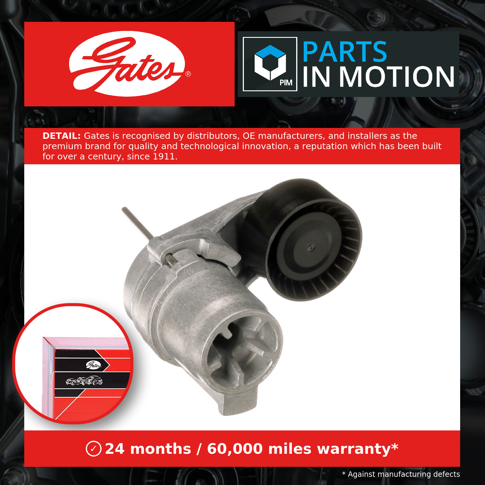 Aux Belt Tensioner T39389 Gates Drive V-Ribbed 11288604266 11287599097 780821789