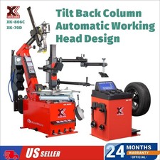 Xk 806c 70d Tire Changer Wheel Balancer Machine Combo Rim Clamp 14-28 Auto Tool