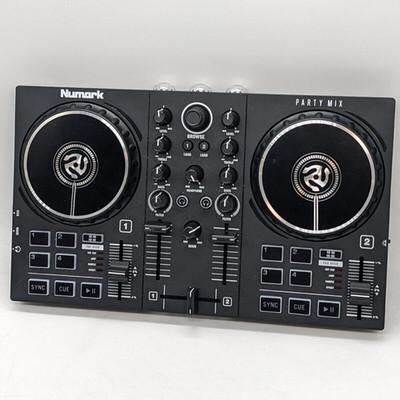 Numark Party Mix II DJ Controller 2-Kanal Decks Mischpult Licht Audio Interface