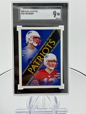 Tom Brady 2000 Fleer Tradition Rookie Card - SGC 9