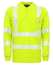 FR Shirts High Visibility/Hi Vis Reflective Flame Resistant/Fire Retardant Sh...