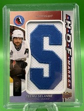 2023-24 SP Game Used Teemu Selanne Hall Of Fame Marks #HOFM-TS /35 