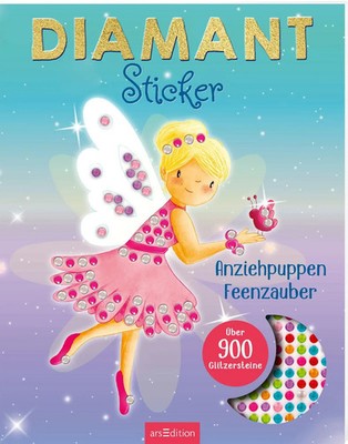 Diamantstick*r Anziehpuppen - Feenzauber | Marlit Kraus | Über 900 Glitzersteine