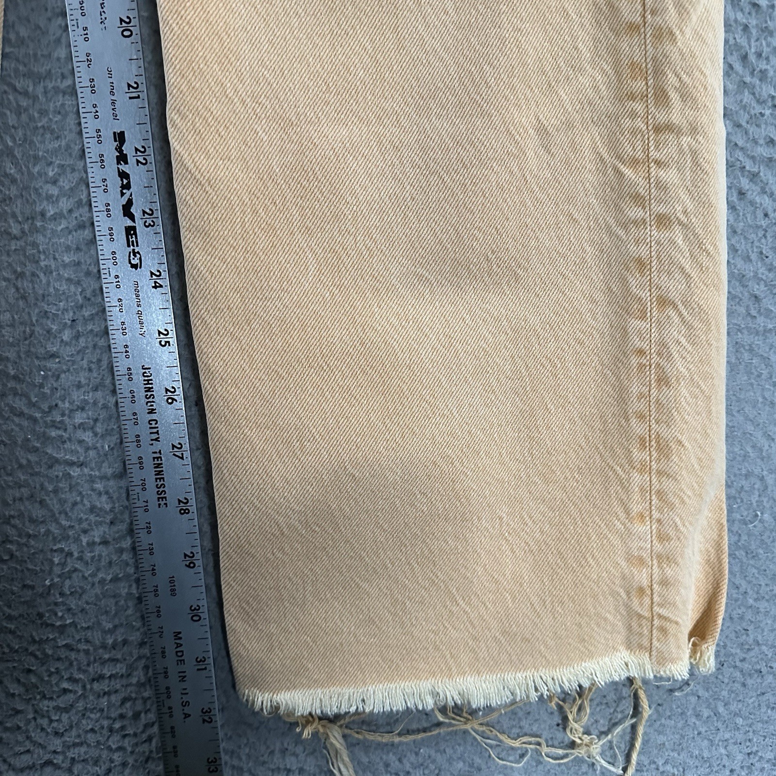 Zara Womens Jeans Orange Size 2 High Rise Raw Hem Stretch Denim Cotton Blend thumbnail 8