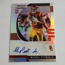 Panini 2020 Prizm Draft Picks Michael Pittman Jr. #145 Rookie Auto USC NCAA