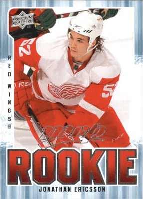 2008-09 Upper Deck MVP #331 Jonathan Ericsson RC - HKY