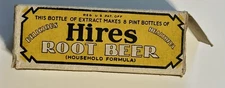 Vintage 1929 Hires Root Beer Extract with Bottle, Original Box & Paper Insert