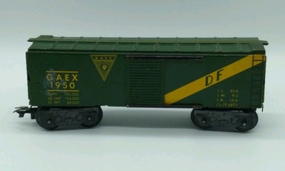 GAEX 1950 DF Boxcar Tin Train Freight Car
