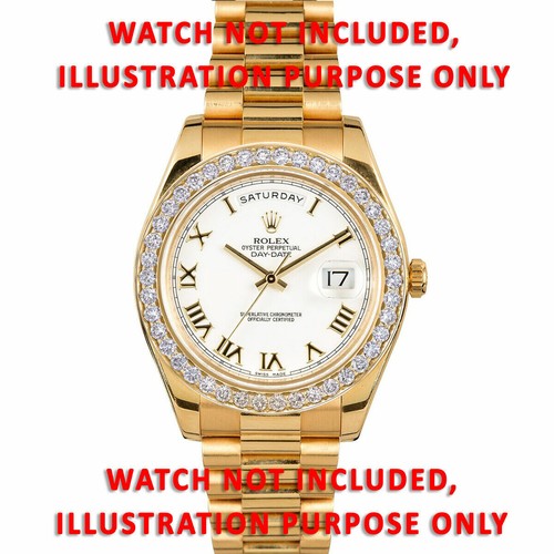 JUEGO DE CUENTAS 3CT 18K BISEL DIAMANTE NATURAL PARA ROLEX DÍA FECHA 40MM 228238, 228398 - Imagen 6 de 6