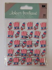Jolee's July 4th Patriotic Hats Fireworks Repeats Scrapbooking Stickers