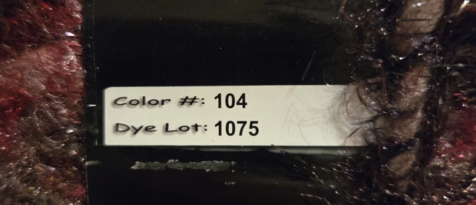 Lot Of 5 Skeins Of Dark Horse Yarns Grand Bulky Weight Yarn Red Purple Black - Image 4 of 4