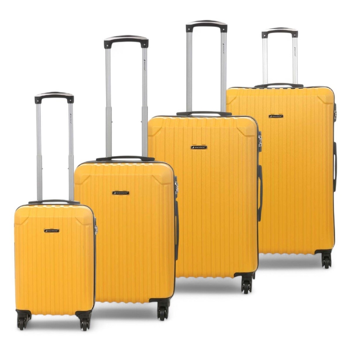 Hard Shell Yellow ABS Wheels Luggage Travel Trolley Cabin
