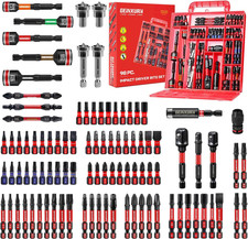 98-Piece Impact Screwdriver Bit Set with Magnetic Holder and Storage Case
