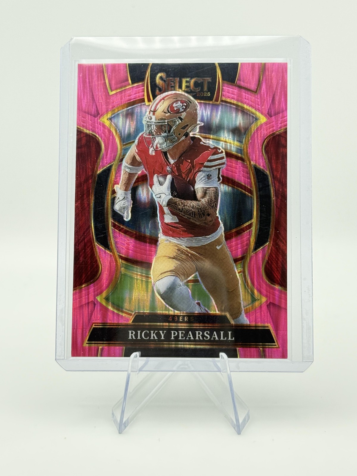 2025 Panini Select #16 Ricky Pearsall Pink Prizm Shock