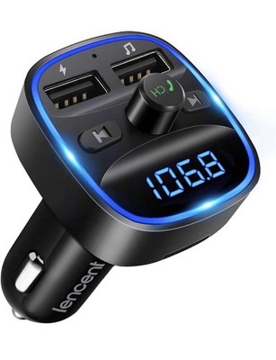 LENCENT Bluetooth FM Transmitter Auto, Musik Adapter Für Auto Radio, KFZ Bluetoo