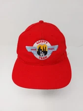 Union Pacific LA Los Angeles Safety Team Snapback Hat Adjustable Red Otto Cap