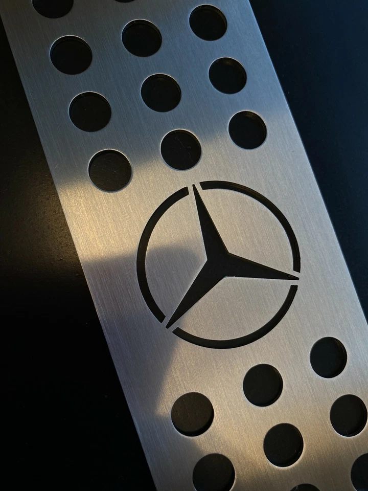 STAINLESS FOOTREST MERCEDES ACLASS AMG A45 FOOT PEDAL C CLASS C63 AMG CLA GLA ML - Image 3 of 3