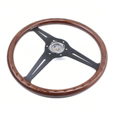 14350mm For Chevy Ford Universal 6 Hole Wood Aluminum Steering Wheel Black 14350mm For Chevy Ford Universal 6 Hole Wood Aluminum Steering Wheel Black