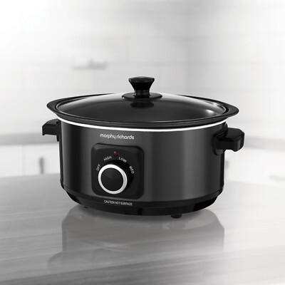 Morphy Richards 460012 Schongarer Sear und Eintopf 3,5 Liter 163 W schwarz