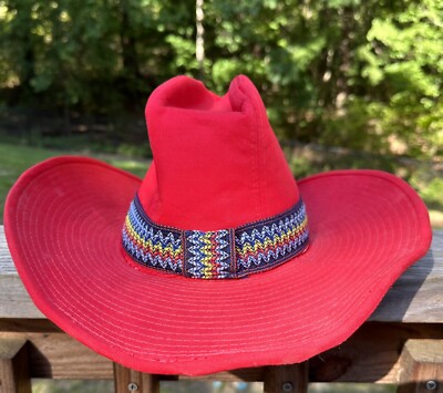 Arkansas Razorbacks Cowboy Hat Vintage Small Rainbow Band