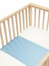 Silk Sleeve / Sheet for Cots Cribs - Sky Blue 25 momme, Grade 6A Silk