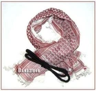 Shemagh Men Head Scarf Chequered Arabic Red/White Keffiyah Neck Scarves Keffiyeh