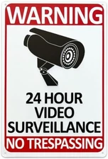 Tinplate sign Security camera Shop sign Vintage sign Tinplate (Surveillance②)