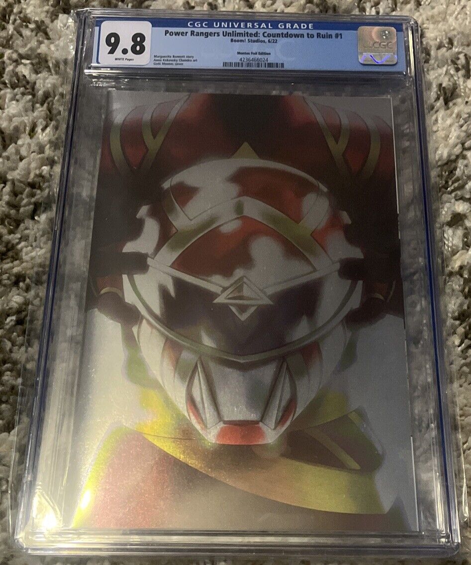 Power Rangers Unlimited: Countdown To Ruin #1 CGC 9.8 Goni Montes Foil Cover