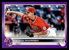 2022 Topps #495 Austin Warren Los Angeles Angels Purple Baseball Card