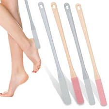 4pcs Toe Gap Cleaning Brush, Silicone Foot Scrubber for Shower Bath Feet Cleaner