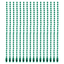 20Pcs Ball Bead Chain, Metal Ball Chain for Hanging Ornament,Dark Green
