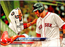 2018 Topps Update #US69 Did We Just Become Best Friends? ( Betts/Martinez)