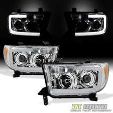 For 2007-2013 Toyota Tundra Pickup 08-17 Sequoia Led Tube Headlights Headlamps