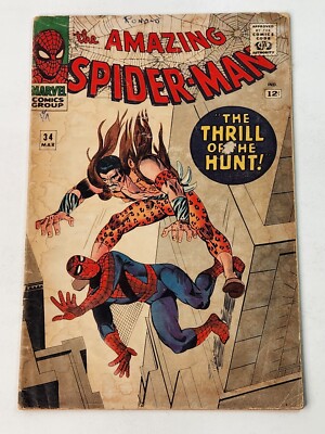 Amazing Spider-Man 34 2nd App Gwen Stacy & Harry Osborne Silver Age 1966
