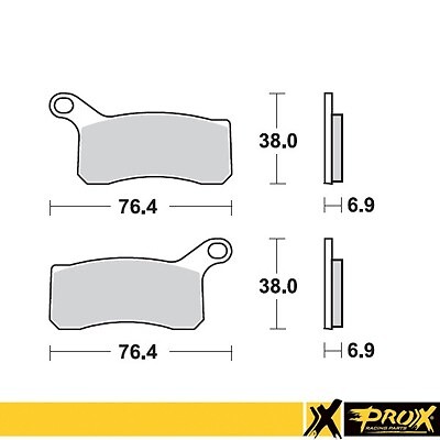 Plaquettes de frein KH462 avant KTM 505 SX pour le pilotage tout-terrain