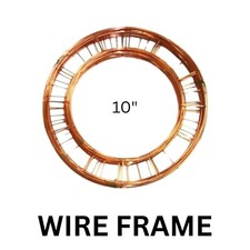 10" Metal Flat Wire Wreath Making Ring Frames Christmas Xmas Craft UK