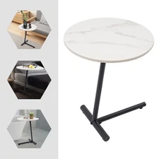 Round Side Table, Modern Side Table White For Living Room, Bedroom 33.07 lbs New