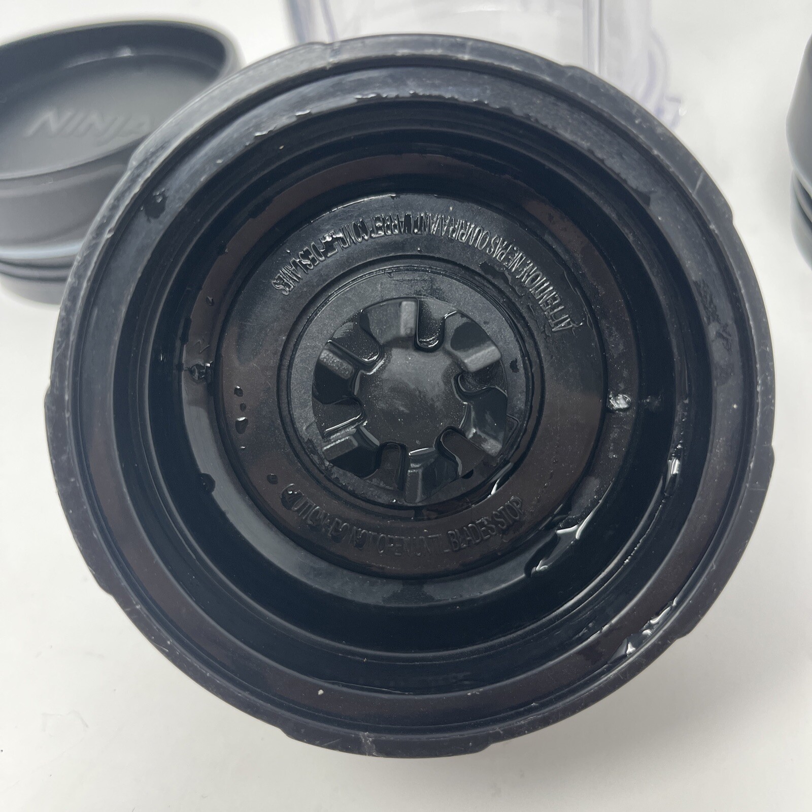 Nutri Ninja 16oz Blender Cup with Blade Assembly Replacement With 2 LIDS