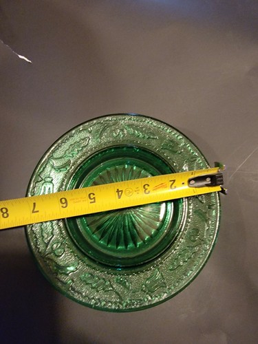 EAPG EMERALD GREEN "DELAWARE" PATTERN BUTTER DISH - Picture 10 of 11