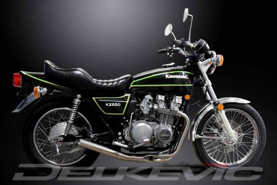 Delkevic Complete 4-1 Stainless Exhaust - Kawasaki KZ650 B C CSR SR 1976-1983 - Image 4 of 4