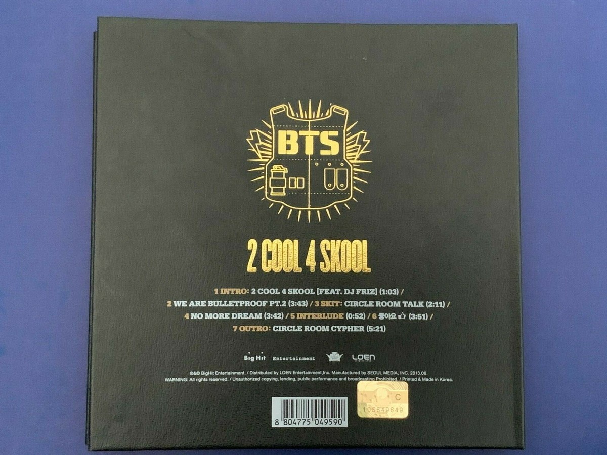 BTS 2 cool 4 skool album No Photocard | eBay