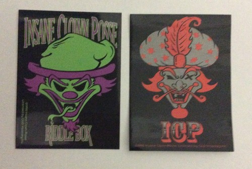 INSANE CLOWN POSSE 2-Pack of Stickers Riddle Box & Milenko NEW OFFICIAL MERCH