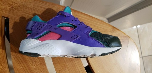 YOUTH NIKE HUARACHE RUN ULTRA NOW GS 'BRIGHT CRIMSON' SIZE 11.5 C BQ7097-300 - Picture 9 of 12