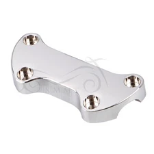 Chrome Upper Handlebar Riser Clamp For Harley Dyna Super Glide FXD Softail FXST