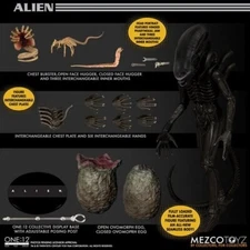 Mezco NEW * One:12 Alien * Movie 1:12 Scale 7-Inch Collective Action Figure